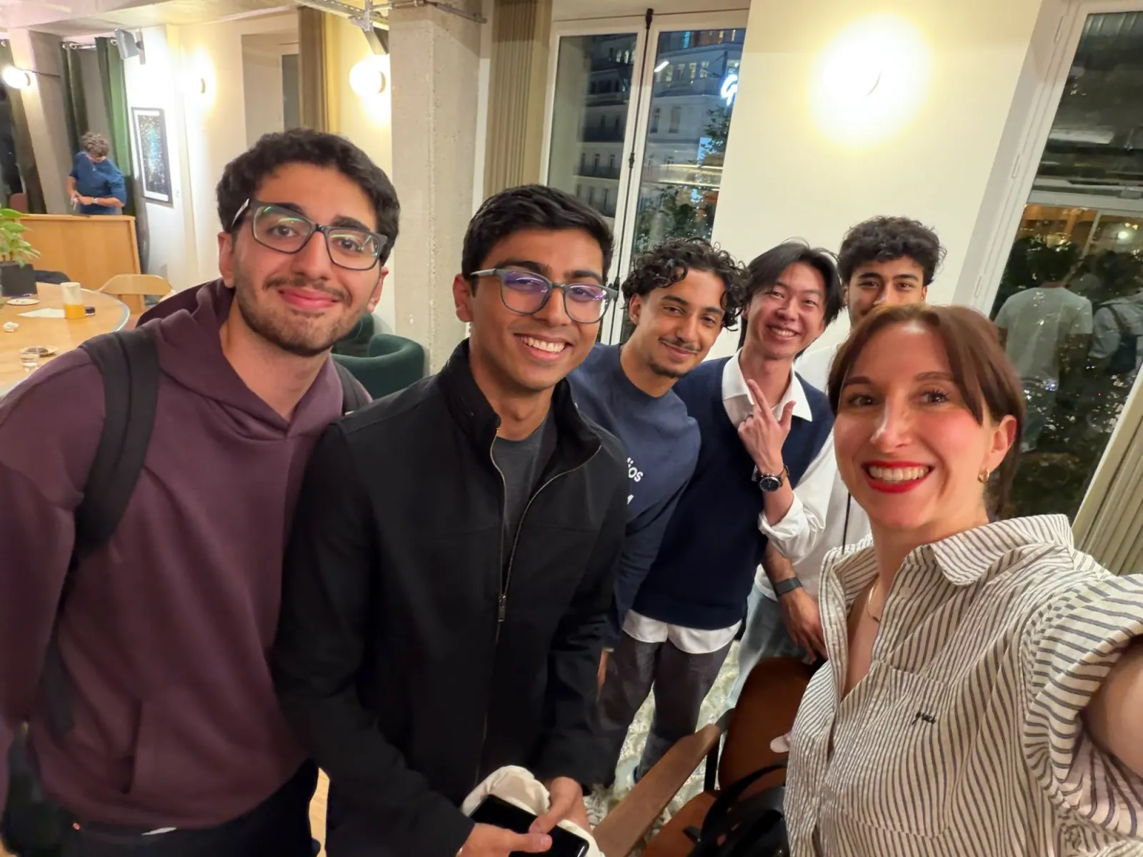 The team after the awards, in a selfie